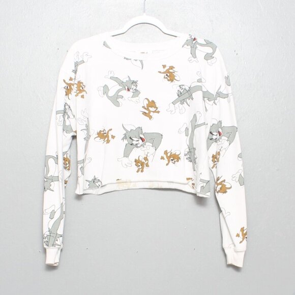 Tom Jerry cropped long sleeve tee - Picture 1 of 8